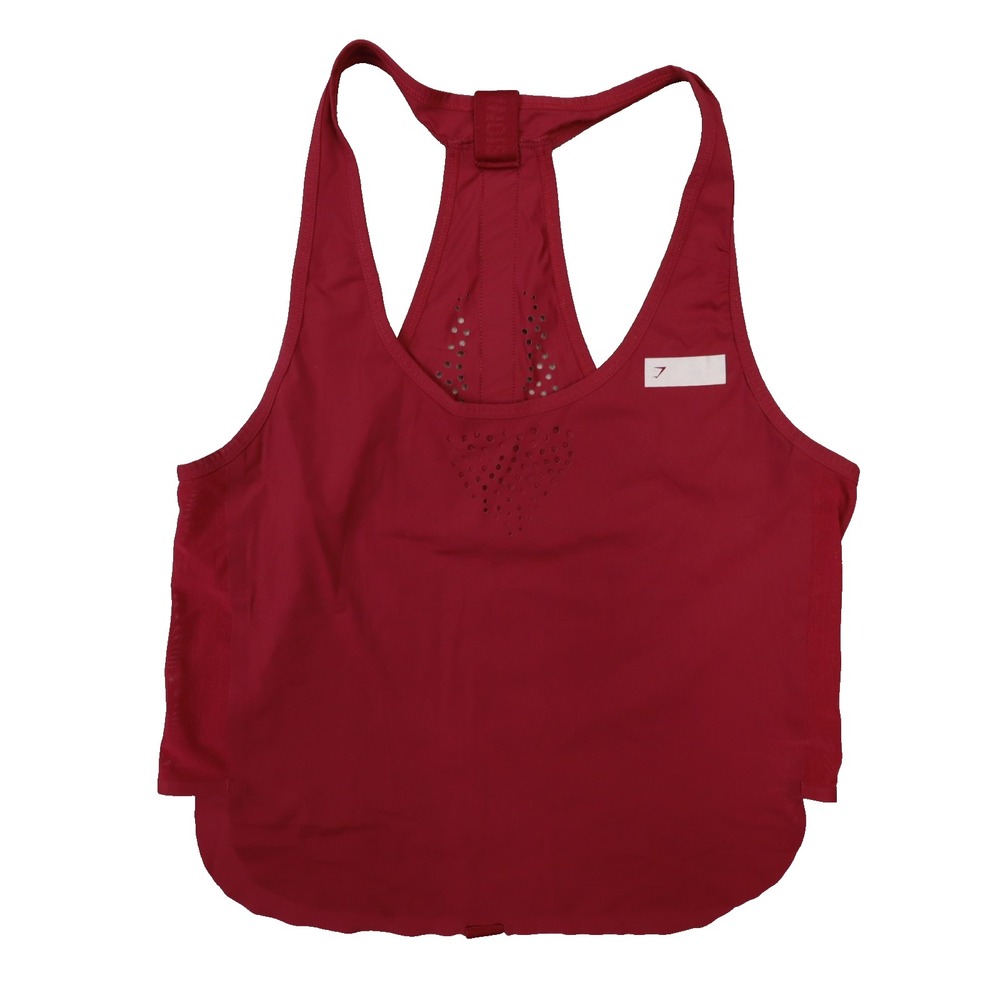 Gymshark Top T-Bar Cropped Vest 2.0 Pink Size XS/S‎ Gym Sleeveless Training Yoga